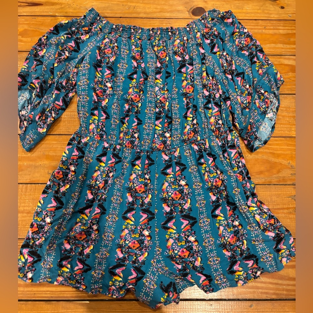 (411) +FLORAL ROMPER